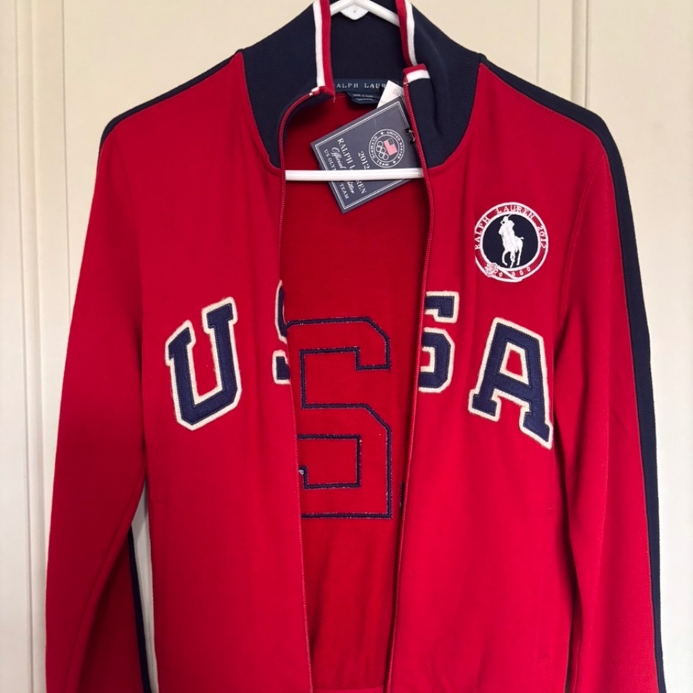 NWT 2012 Olympics Team USA Zip-Up Sweatshirt Polo Ralph Lauren XS